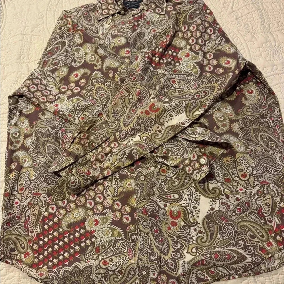 Men’s Daniel Cremeieux Classic Fit Button Down Paisley Shirt Size XL - Picture 3 of 5